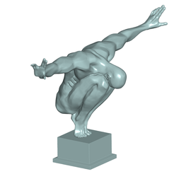 1.png Fichier 3D sculpture d'homme・Objet pour impression 3D à télécharger