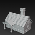 b254.png1.png Rustikale mittelalterliche Steinhütte Miniatur 3D Printable STL