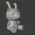 cabra2.png Kawaii goat, blender and stl