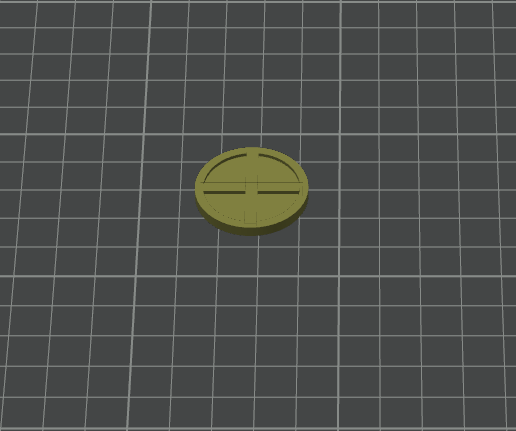 28.5 MM Base with 5x1 magnet slot and lip ,Ribbed