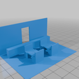 SIMPLE_DINER_INTERIOR.png SIMPLE VINTAGE DINER 1:87 HO SCALE