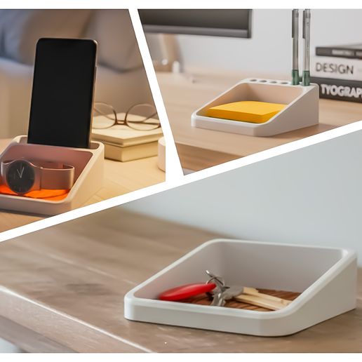 🪑 Set of 3 Multipurpose Customizable Trays・Free STL File for 3D ...