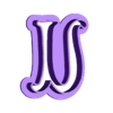 u_Low_case.stl Tinker Bell - cookie cutter alphabet cursive letters - set cookie cutter