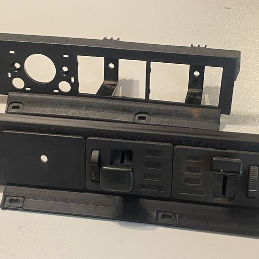 BMW e28 light switch panel 3D model