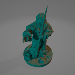 Spear-and-Point-Lady.png STL file Ice Age Wayfinder・3D printer model to download