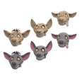 2-Hyenas-juntas-dos-versiones.png LION KING MUSICAL - 3 MASK PACK - (WITH DISCOUNT) - HYENAS