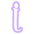 j_Low_case.stl Tinker Bell - cookie cutter alphabet cursive letters - set cookie cutter