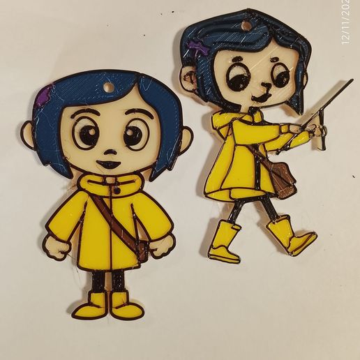 Keychain Coraline - Keychain Coraline - 3D model önizlemesi