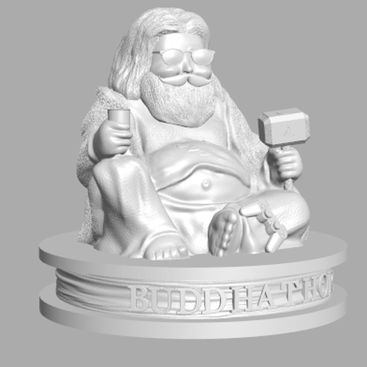 buda.png Archivo STL gratis Buda Thor・Objeto para impresora 3D para descargar, 3DArt