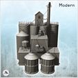 5.jpg Large modern industrial facility with multiple silos with storage tanks and buildings (27) - Modern WW2 WW1 World War Diaroma Wargaming RPG Mini Hobby