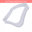 Bread_Slice~4.25in-cookiecutter-only2.png Bread Slice Cookie Cutter 4.25in / 10.8cm