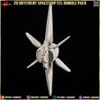 Spaceship-3dprinting-3dprints-miniature-minis-diorama-3dprint-bundle-pack-props-banner-18.jpg 20 Different Spaceship STL Diorama - Minature Collection Pack-Bundle