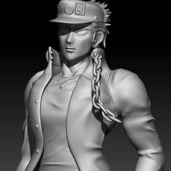 STL file Jotaro Cat - The battle Cats style - Diamond is unbreakable 🐱・3D  print design to download・Cults