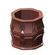 Hexa-Motif-Lotus-bead-V2-vase-bowl-07.jpg Octagonal decorative lotus bead vase and urn 3D print model