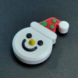 RealObjPic.png Snowman Magnets xmass Decoration