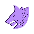 Ironwolves-Badge_Left_Flat.stl Wolf Pack Flat Icons