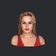 model.png Margot Robbie-bust/head/face ready for 3d printing