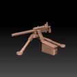 m1919-tripod-ammo-front1.jpg M1919 Browning 30 cal Machine Gun Royalty Free Version