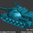 xm66f-back.png XM66F American experimental tank 1:100