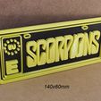 scorpions-concierto-entradas-grupo-musica-rock.jpg Scorpions, Mini License Plate, logo, poster, sign, signboard, sign, group, music
