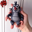 002.png Krtek The Little Mole Multicolor Flexi Print-In-Place + figure & keychain