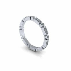 2.jpg STL file Woman Wedding Ring M8・3D printing idea to download