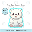 Etsy-Listing-Template-STL.png Polar Bear Cookie Cutter | STL File