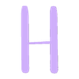 H.stl BARBIE Letters and Numbers | Logo