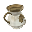 coffee-tea-pot-vase-79 v11-03.png stylish coffee milk tea cream pot vase cup vessel watering can for flowers ctp-79B for 3d-print or cnc