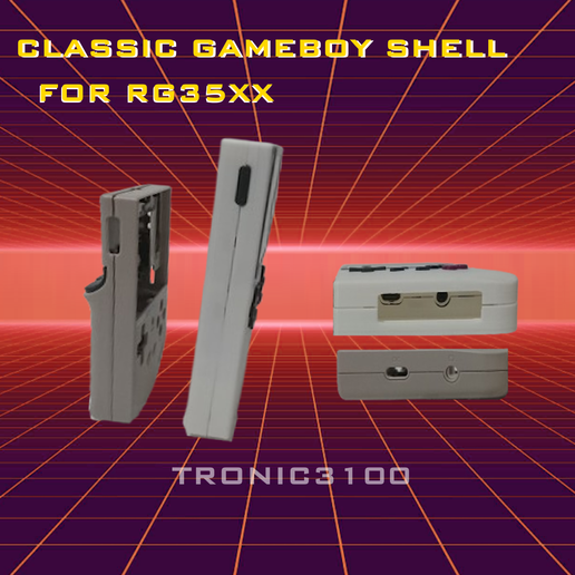 🐚 Cassic Gameboy Shell for RG35xx・ STL File for 3D printing・Cults