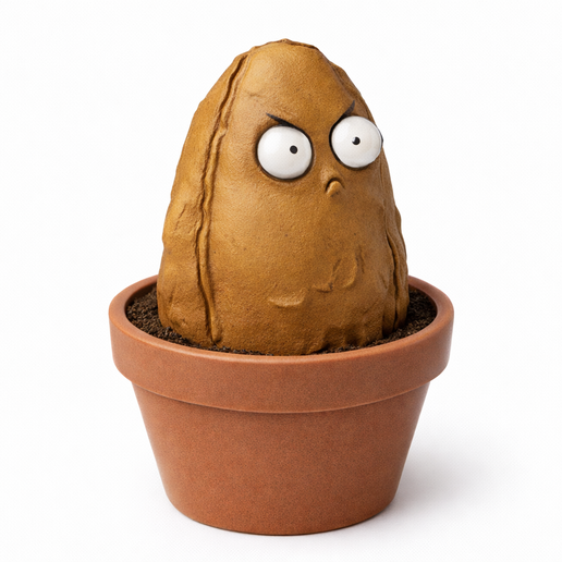 Wall Nut Style Character - 3D Printable Model