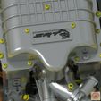 Hellcat_Render_18.jpg STL file DODGE SRT HELLCAT - ENGINE・3D printing template to download