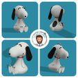 miniature_light.jpg Free STL file christmas ornament : Snoopy・3D printing template to download
