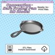 Pan.jpg Poêle à frire Convention Safe Fichier d'impression 3D | STL pour Cosplay