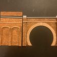 IMG_3480-1.jpg Tunnel Portal, Double Track with matching retaining wall. Scalable