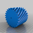 leva70hollow.png Pen vase , working helical gears - easy print