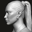 18.jpg Bella Hadid portrait sculpture 3D print model