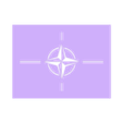 Nato symbol.stl Pochoir du symbole de l'OTAN