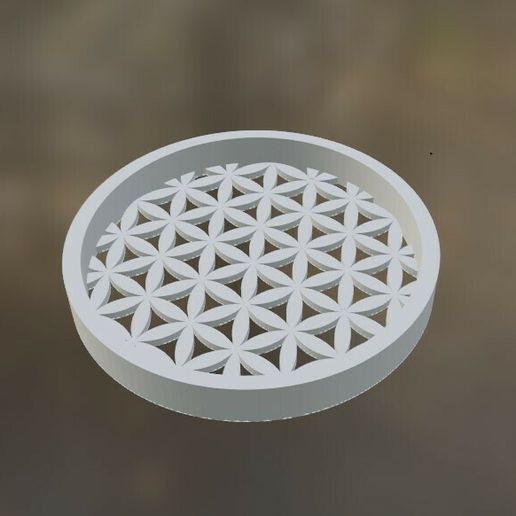 Plateau décoratif fleur de vie - Flower of life tray