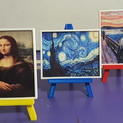 20211106_194453.jpg 3D file Mini Easels with Portrait Canvas・3D printer model to download