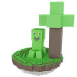 1.png Creeper Minecraft Happy Sculpture