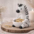Zebra-Jewelry-Tray-3D.png Чаша для украшений "Зебра