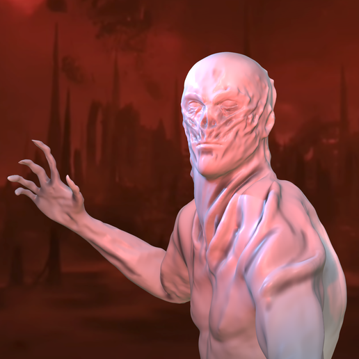 Vecna from Stranger Things Full/Base/Cut 3D model
