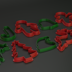 Pack-10.png Файл STL Набор рождественских резаков для печенья / Набор рождественских резаков для печенья・3D-печатная модель для загрузки