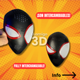 3.png Miles Morales Spiderman FACESHELL (STL files)