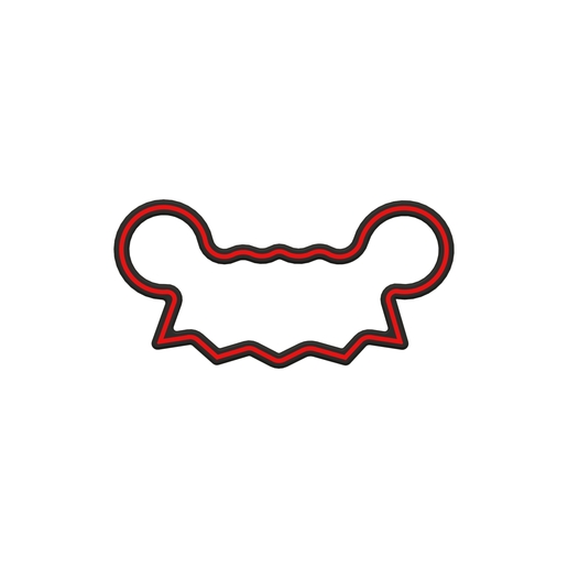 Banner 4 Letter Cookie Cutter STL File - 4 inches