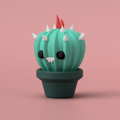 cactus-model-cute-v9.png Home Decor Evil Cactus Model by Model Craft Studio