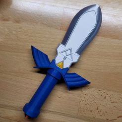 Baby-Master-Sword-1.jpeg Master Sword Inspired Mini Sword - Baby Rattle, Cosplay, Fan Art, Display