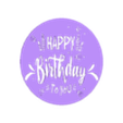 birthday stencil.stl happy birthday stencil
