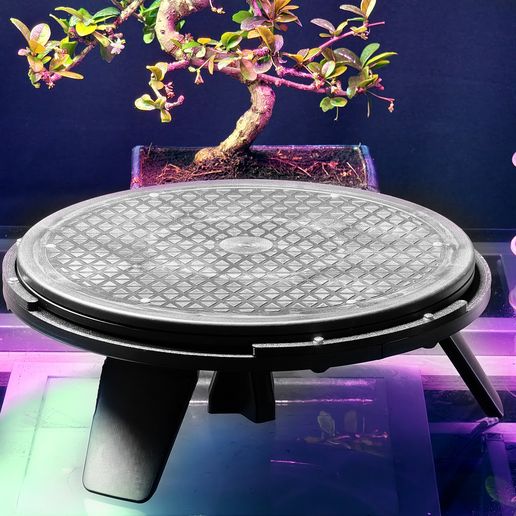 Turntable platform riser (bonsai) STL File for 3D printingCults